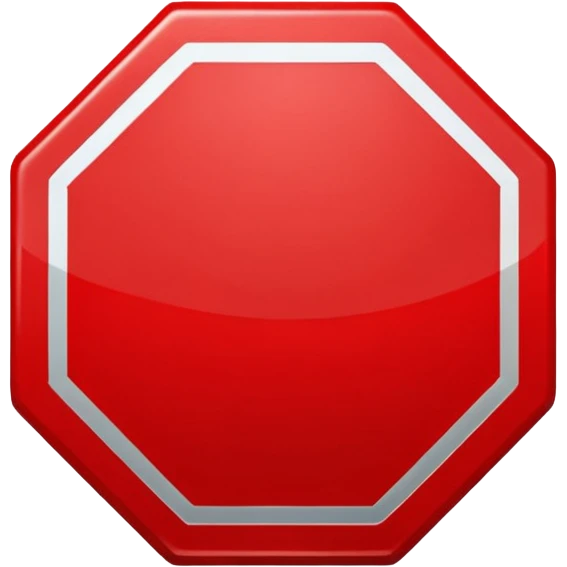 stop sign emoji