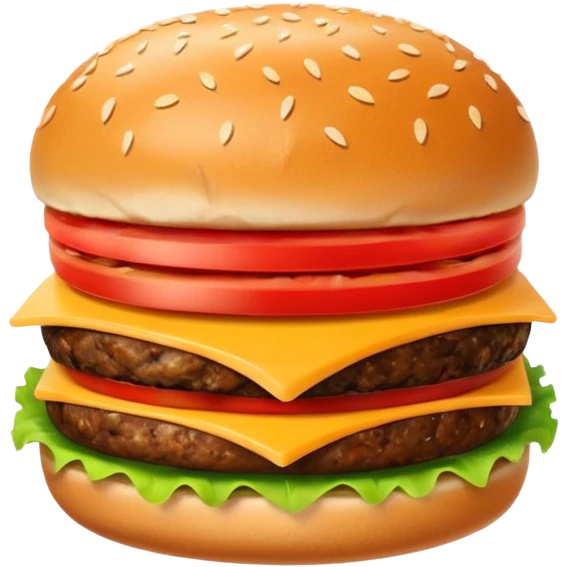 Cheese and tomato and vegetables Burger no beef  emoji