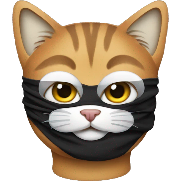 cat wearing a ski mask emoji