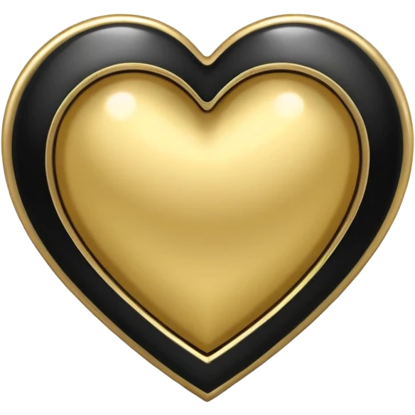 heart with black and gold halo emoji