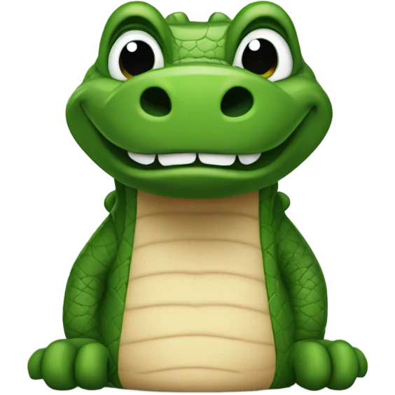 Gator with hand on his heart emoji