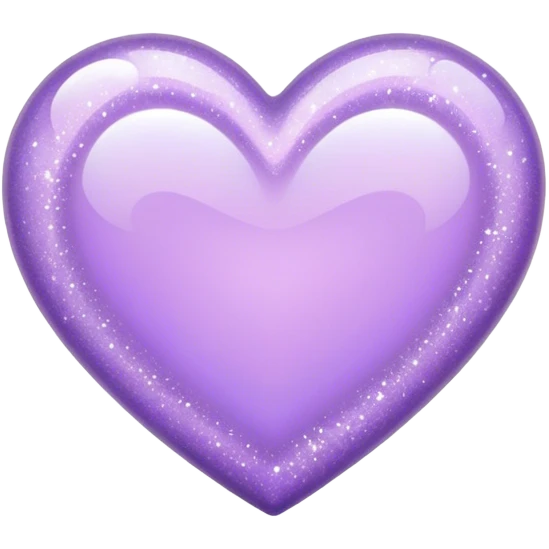 light purple heart with sparkles emoji
