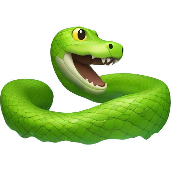 snake swimming in the water emoji