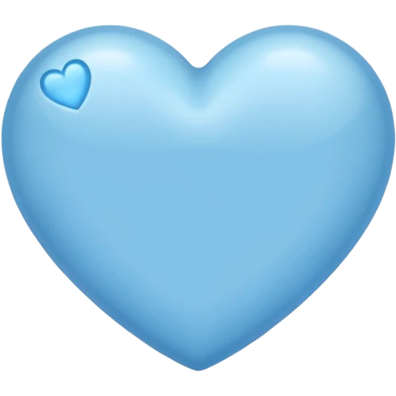 Soft blue love emoji emoji
