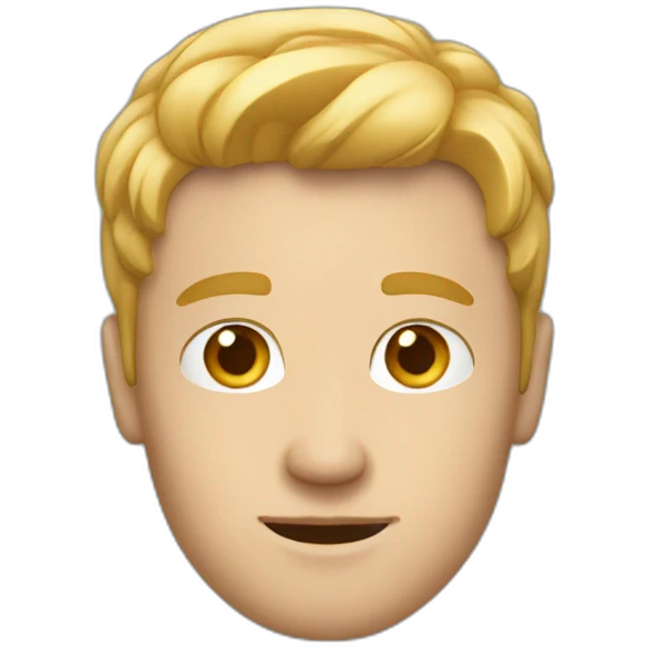 white guy on his iphone emoji