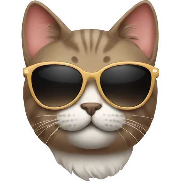 Cat with sunglasses emoji