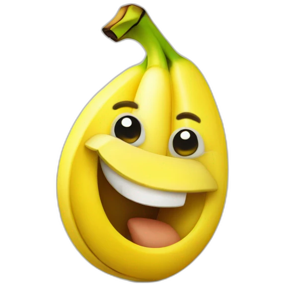 funny smirking face banana emoji