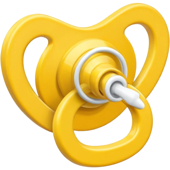 Chupeta amarela emoji