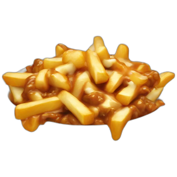 Poutine qui mange de la poutine emoji