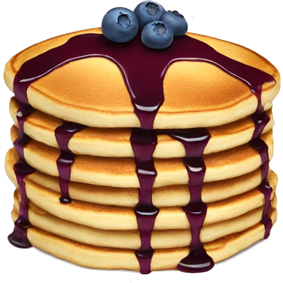 Blueberry pancakes  emoji
