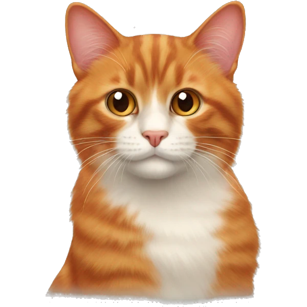 Red cat with papillon  emoji