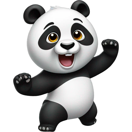 panda thumping the air emoji