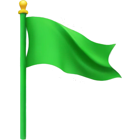 Green flag emoji