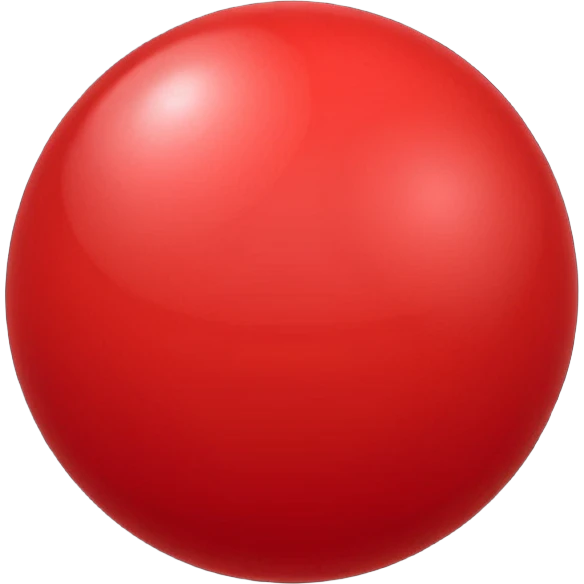 Very dark Red point without face emoji