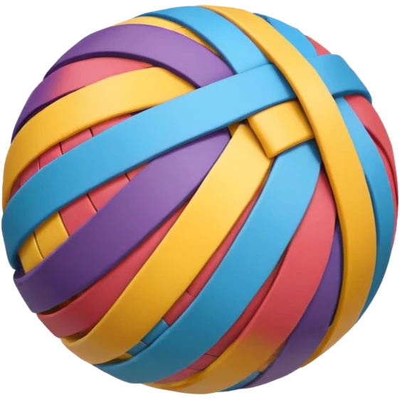 A Rubber Band Ball. emoji