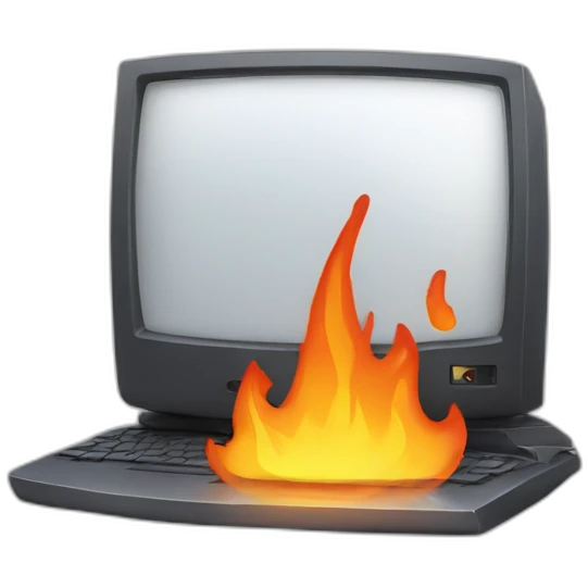 computer fire emoji