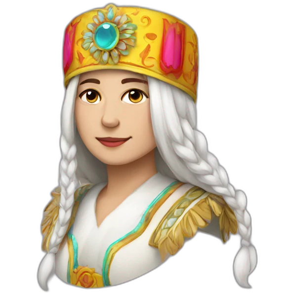 Colourful kokoshnik emoji