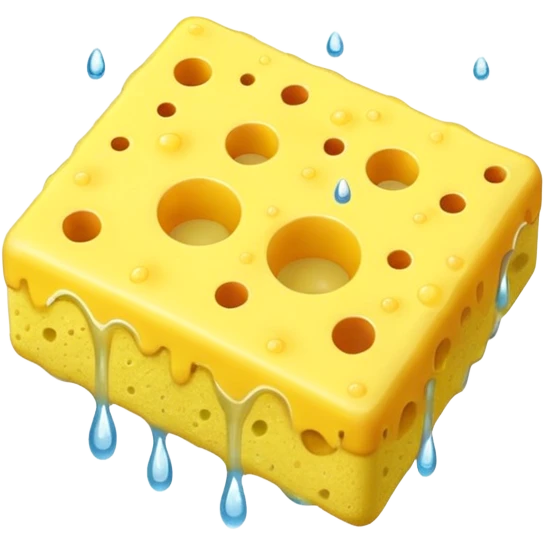 bath clean sponge small holls emoji