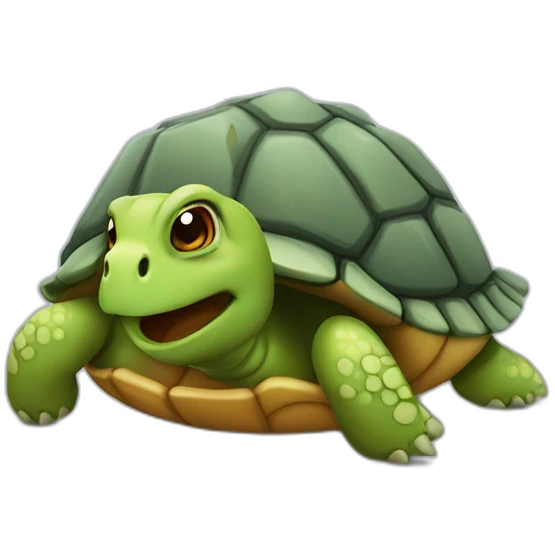 Une tortue d'halloween emoji