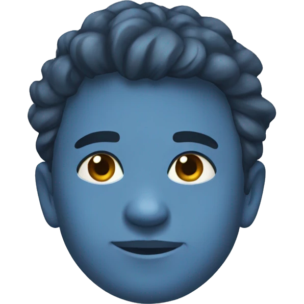 Blue  emoji