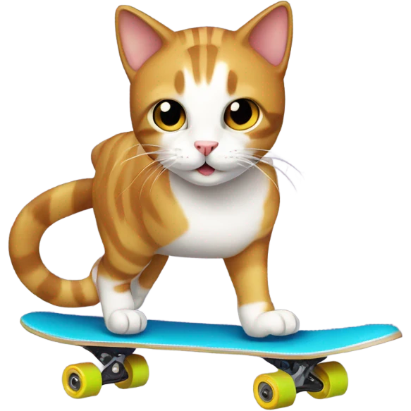 Cat skating  emoji