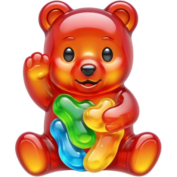 Gummy bear melting emoji