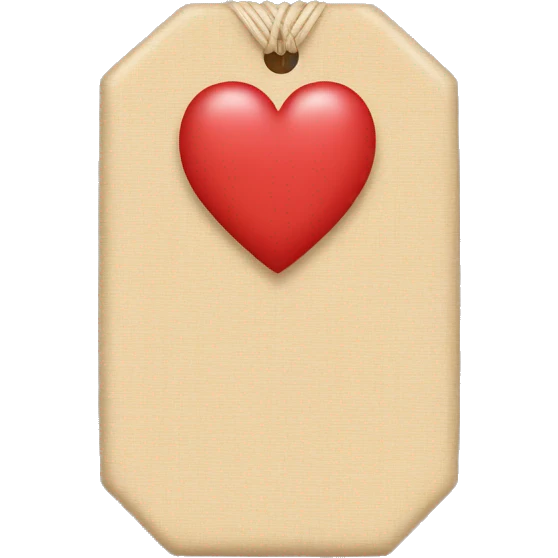 A traditional Japanese omamori with a love heart on it emoji