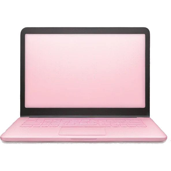 Soft Pink laptop emoji