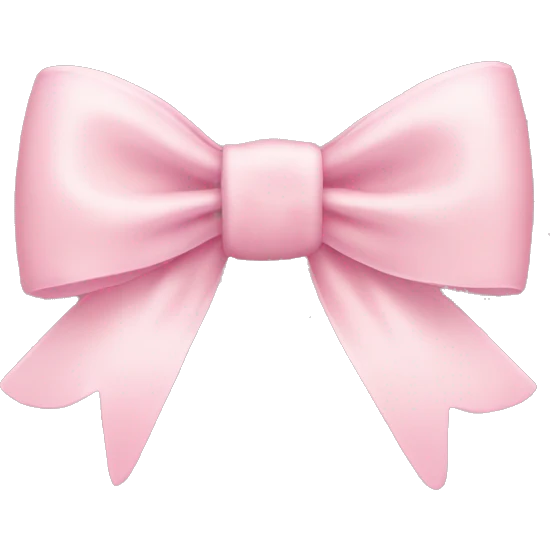 Light pink bow emoji