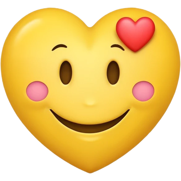 Smiley face with heart emoji