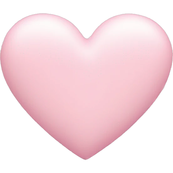 Pastel pink heart emoji