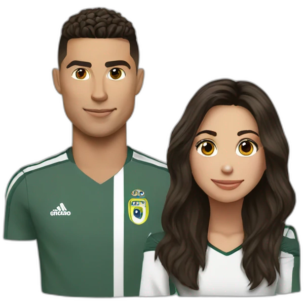 ronaldo with georgina emoji