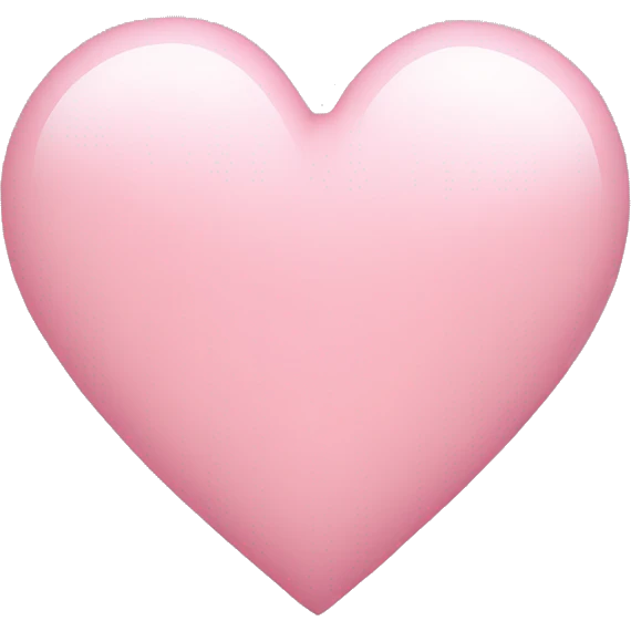 Light pink heart emoji