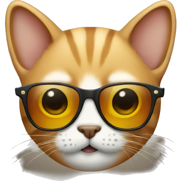 Cat with sunglasses emoji