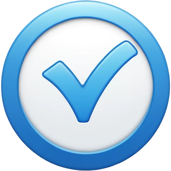 verified blue tick emoji, Instagram verification badge style, clean, modern, blue checkmark inside a circle, simple and recognizable emoji