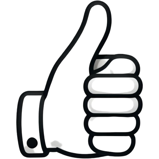 thumbsupusing  lines emoji