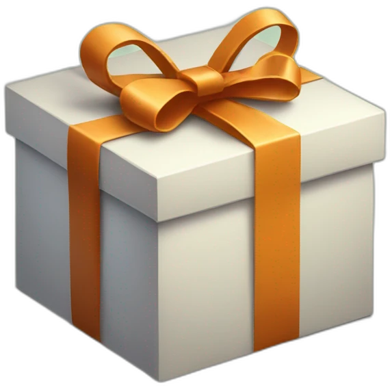 gift box with shadow emoji