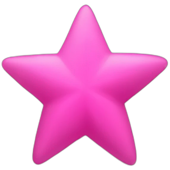 Pink Star emoji