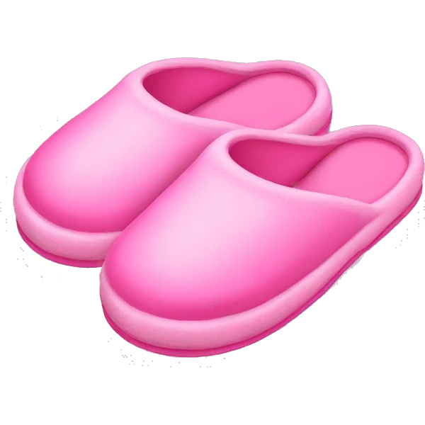Pink slippers  emoji