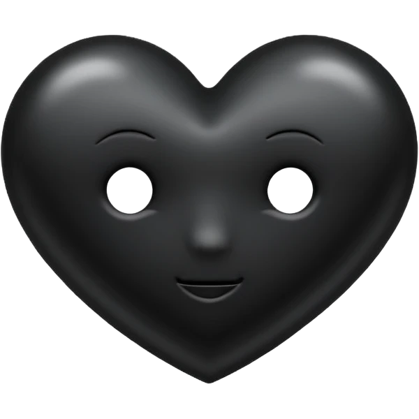❤️‍🔥 but black emoji