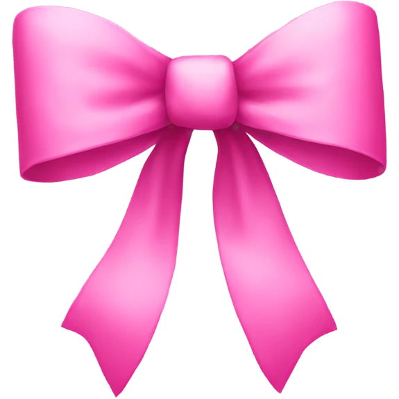 Pink bow emoji