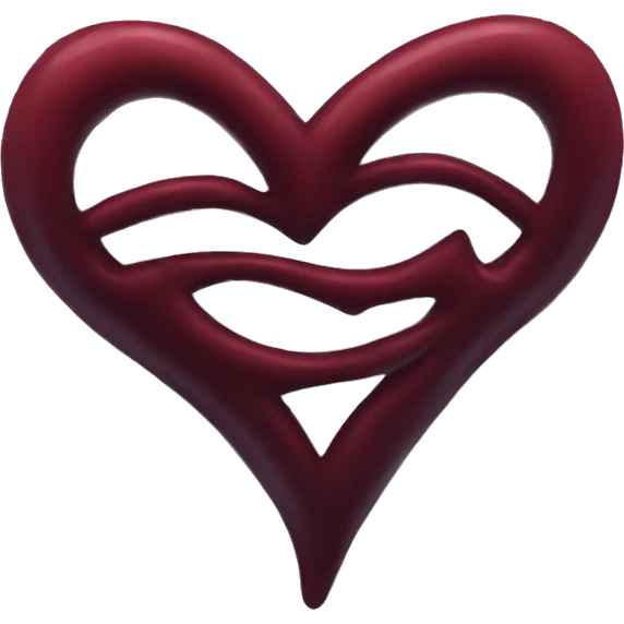 dark red heart emoji