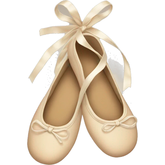 beige ballet shoes emoji
