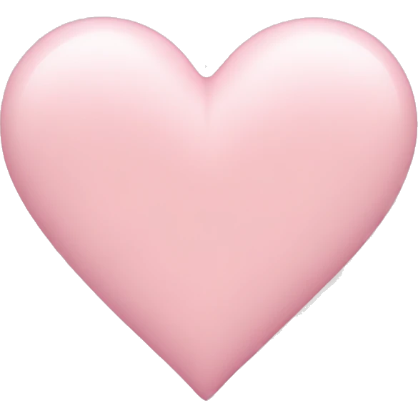 Pastel pink heart emoji