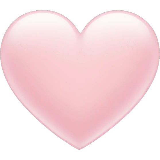Light pink heart emoji