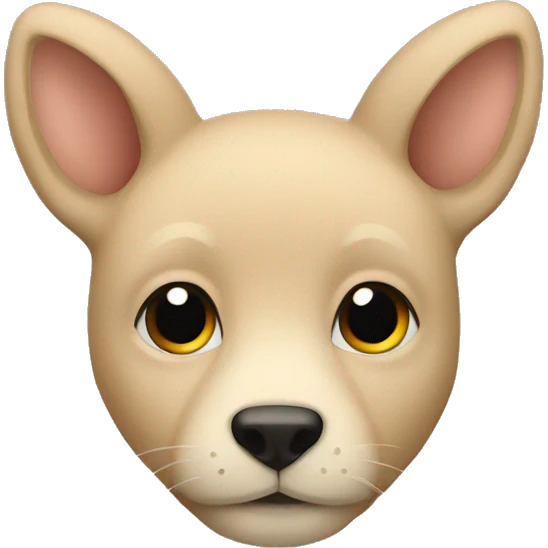 Beige hart emoji