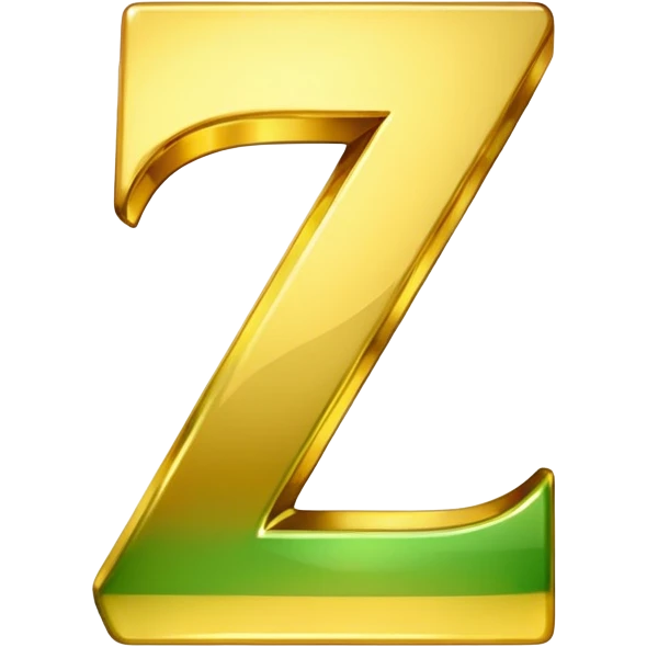 number 7 in golden and green shadows emoji