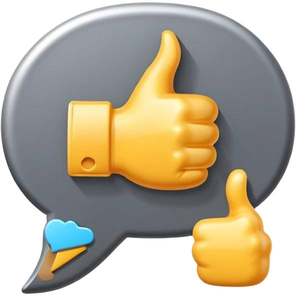 3D icon symbolizing reviewer and feedback, food app context, single object, modern and clean style, soft lighting, isolated, no background
 emoji