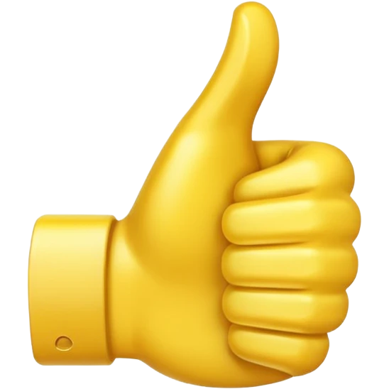 I want a thumbs up emoji with a smaller thumbs up emoji in the bottom right corner emoji