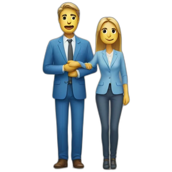 un homme et une femme qui s'embrasse emoji